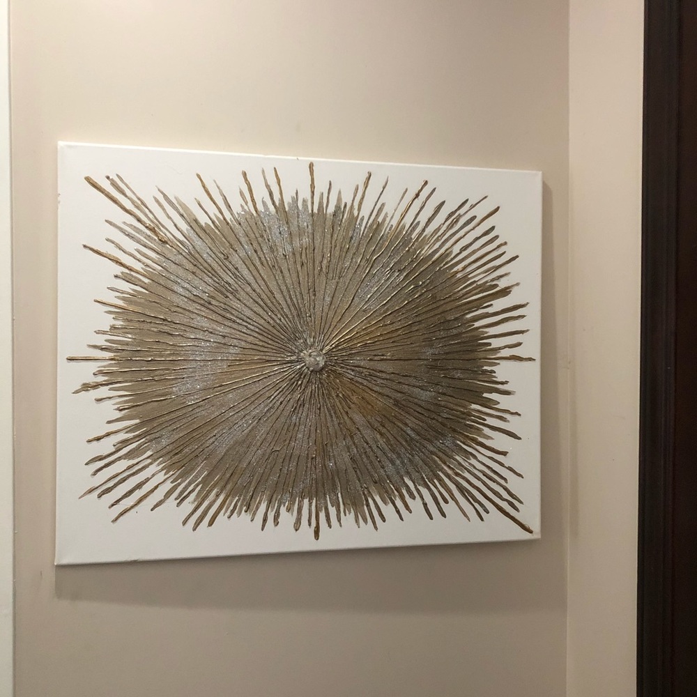 Gold accent canvas